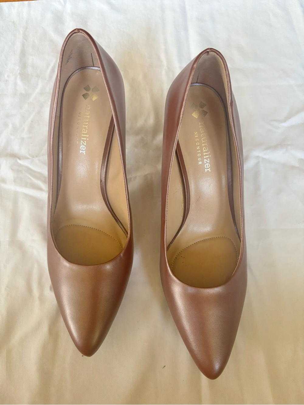 NWOT Naturalizer Natalie Bronzed Brown Leather Pumps Size 8